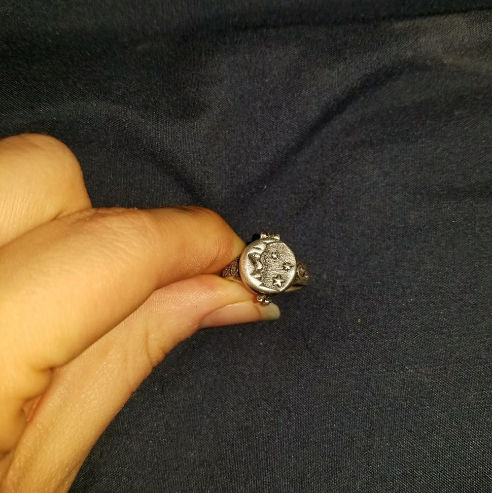 Antique Sterling silver poison ring
